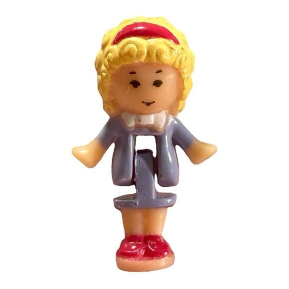 Vintage Polly Pocket Figure Polly Fashion‎ Fun Star 1992 Blue Bird - Picture 1 of 8